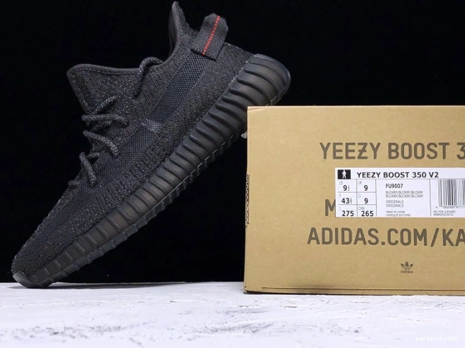 V2 350 Black Adidas Static FU9007 Boost Yeezy (Reflective) - 0813